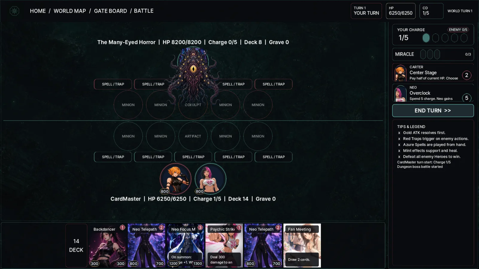 Battle screenshot from Sealbound