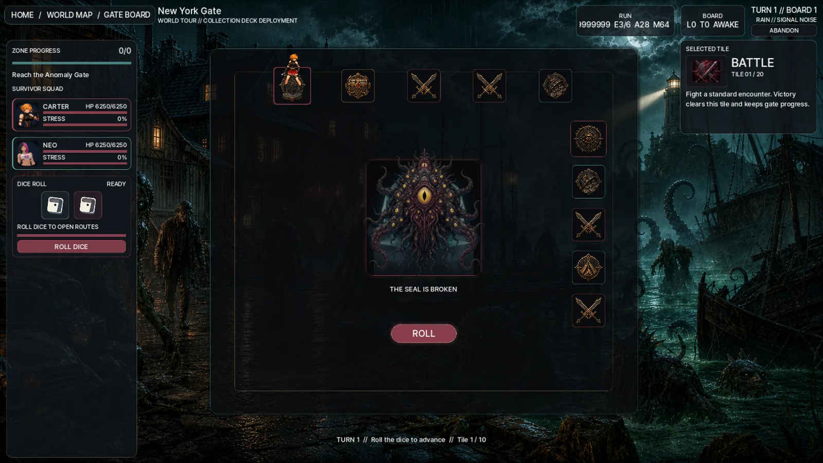 Gate Board screenshot from Sealbound